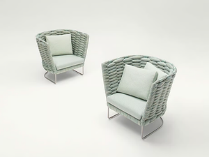 AMI - Sled base polyester garden armchair _ Paola Lenti